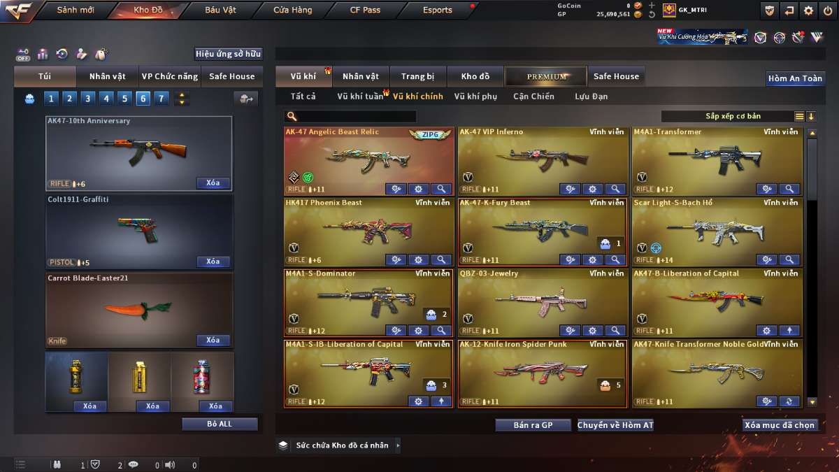 shop acc cf uy tin gia re